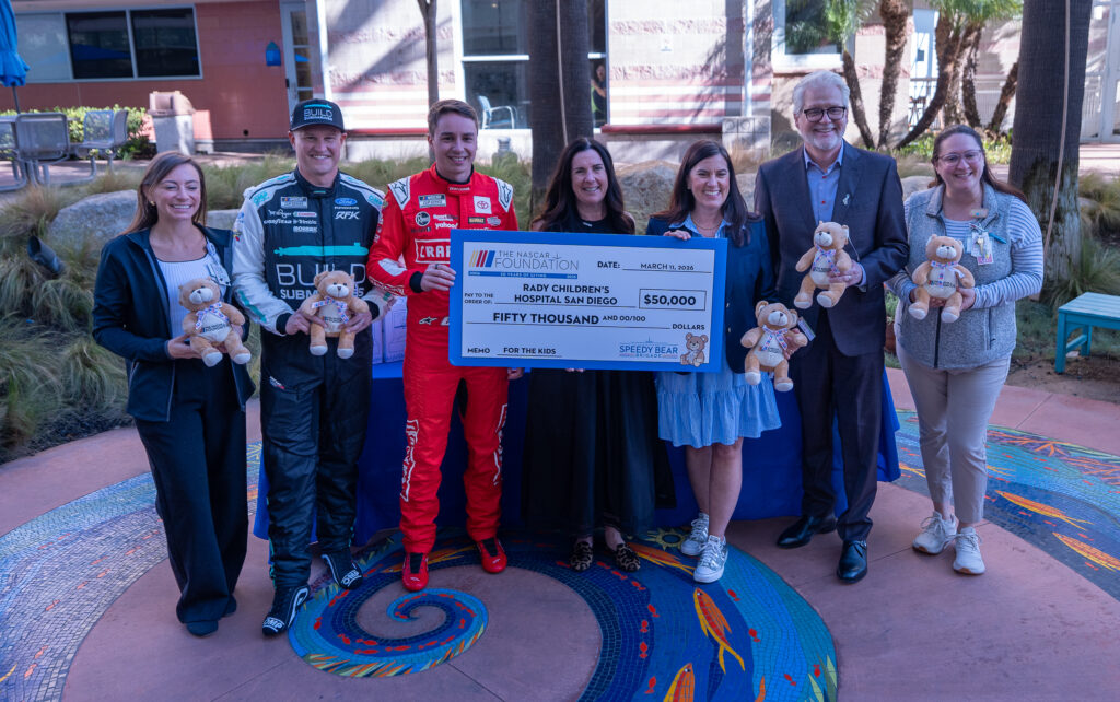 Bigger Than Racing: NASCAR Drivers Bring Smiles to Patients at Rady Children’s Hospital